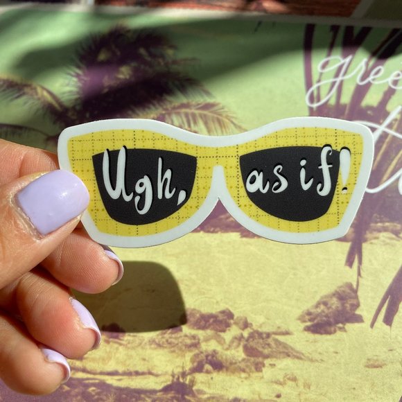Accessories - As If Clueless Inspired Sunglasses Matte Sticker
